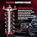BDFHYK Coilovers Compatible with Dodge Caliber 2007-2012, Compatible with Jeep Compass 2007-2016, Patriot 2008-2011, 4 PCS Adjustable Height Coilovers Suspension Kit Lowering Kit, Red