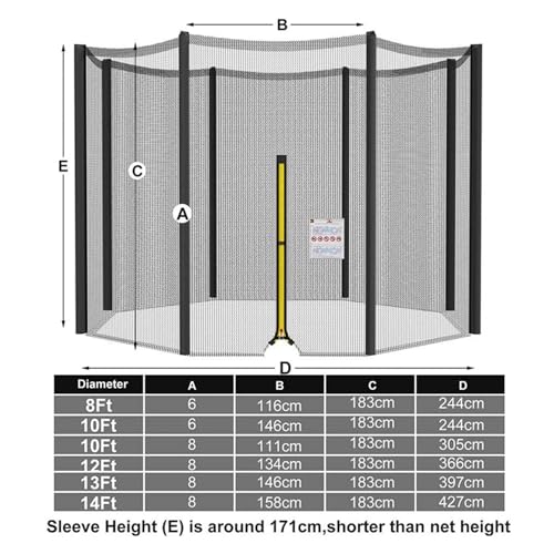 Maille de sécurité XENITE : filet de remplacement ultra résistant pour trampoline - 7
