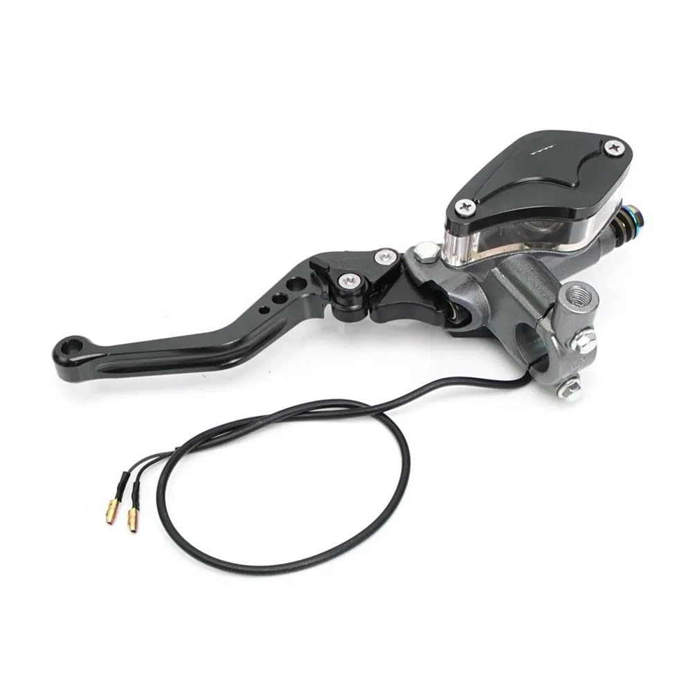 Mlioju Left Black Motorcycle Clutch Lever Motorcycle Hydraulic Brake Clutch Lever Pump Front Master Cylinder For Motocross Dirt Pit Bike Atv Quad Moped Buggy Go Kart