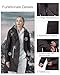 rhythm of the rain Regenjacke Damen mit Warm gefüttert Winterjacke Damen wasserdicht PU Regenmantel Friesennerz übergangsjacke mit Kapuze braun 44