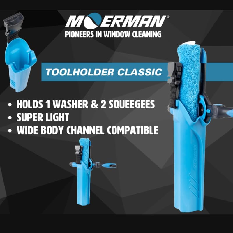 Moerman Window Cleaning Bucket on a Belt with Quick Release, Window Cleaning Bucket, Squeegee Bucket, Window Washing Bucket, Professional Window Cleaning Tools, Cleaning Tool Belt, BOAB