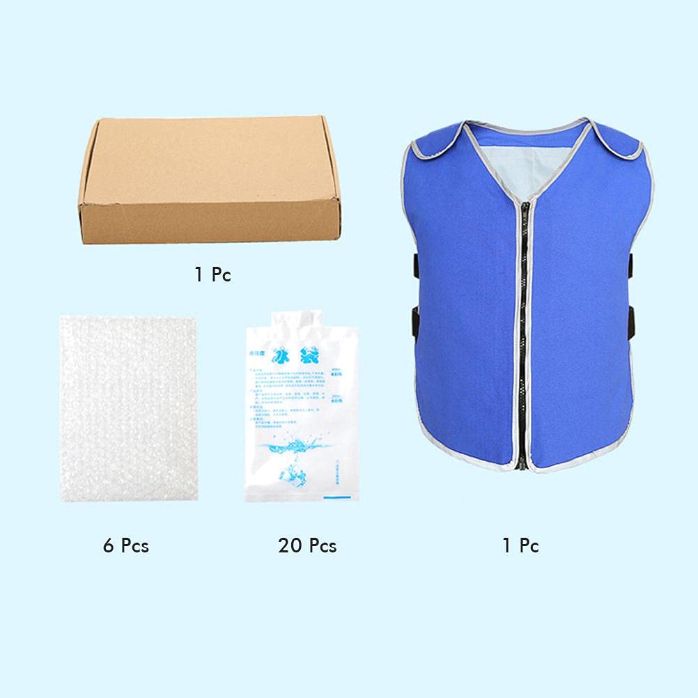 ARTOCT Gilet estivo per il raffreddamento del ghiaccio, Gilet regolabile per il ghiaccio Gilet per il raffreddamento personale adatto per sport all'aria aperta, pesca, ciclismo