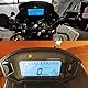 Geloo Motorrad Digitaler Tachometer, 13000 U/min Motorrad Messgerät LED Hintergrundbeleuchtung Digital Kilometerzähler für 2-4 Zylinder Universal mit Geschwindigkeitssensor