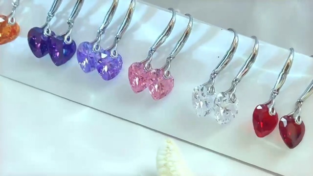 Boucles D'oreilles Créoles En Argent Sterling 925 Avec Cœur - Femmes Et Filles, Pendentif Cœur, Cadeau élégant