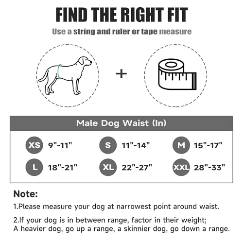 Image of wegreeco Washable Dog Diaper Male (Pack of 3) - Washable Male Dog Belly Wrap (Black Asanoha Pattern, Small)