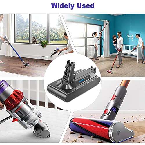 25.2V 6000mAh V10 Batteria di Ricambio per Dyson