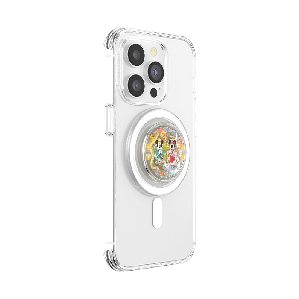 PopSockets Phone Grip for MagSafe Secure Magnetic Phone Grip & Stand, Hands-Free Kickstand, Wireless Charging Compatible - Image 2