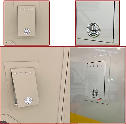 Miniatura 5 de WJSKDQ 4 pestillos de arrastre de 1.5 pulgadas con mango de elevación para barco, cubierta, puerta, armario, gabinete, cerradura de escotilla