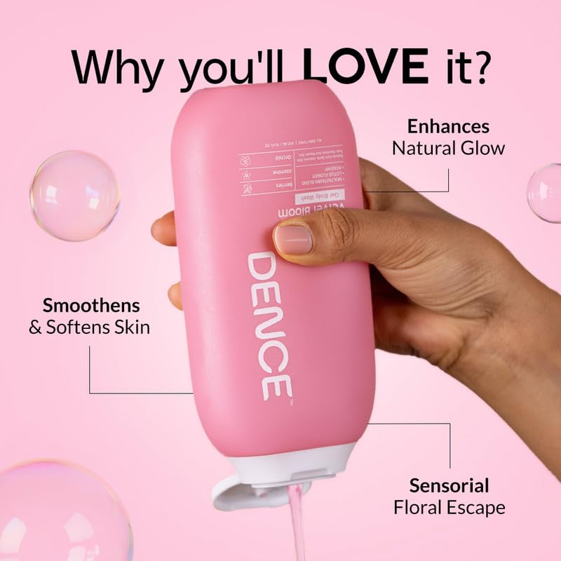 Image of DENCE Velvet Bloom Gel Bodywash | Niacinamide and Multivitamin Blend for Dark Spot Care, Nourished Skin & Deep Hydration | Sulphate & Paraben Free | Berries, Jasmine & Orchid Fragrance | 300 ml