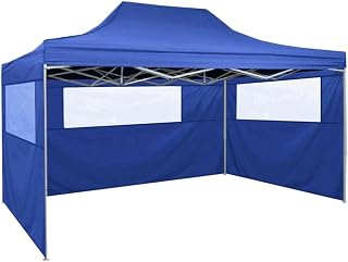 Home Outdoor Others- Tienda de campaña plegable con 3 paredes de 3 x 4,5 m, color azul