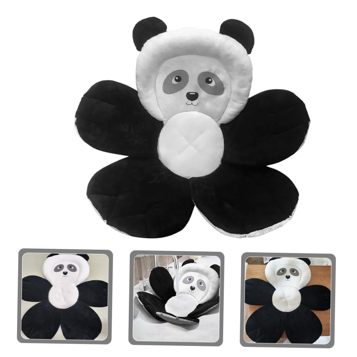 rutschfeste Babybadewannenmatte für Neugeborene Panda Form Waschbar Weich und Bequem für Badewanne und Dusche