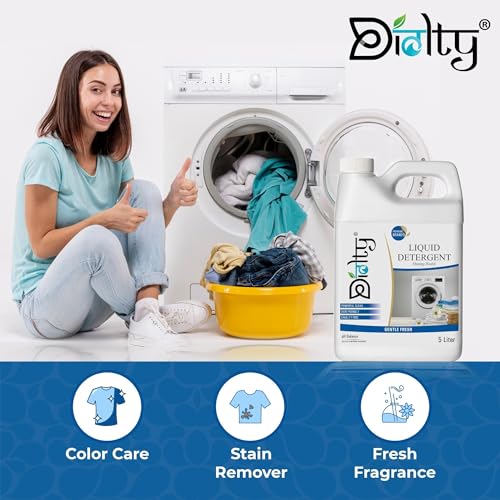 Image of Diolty 10L Liquid Laundry Detergent Fresh Fragrance | Concentrated Bio-Enzyme Stain Remover | HE Front Load Top Load Safe | ColorSafe Fabric Protector | 200+ Washes Family Value Pack