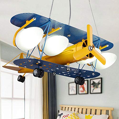 flugzeug lampe, LED Deckenleuchte Kreative Schmiedeeisen Kinderzimmer...