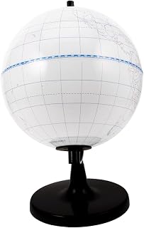 Operitacx Decorative Unpainted Globe for Desk Diy Coloring Craft Globe Ornament Model