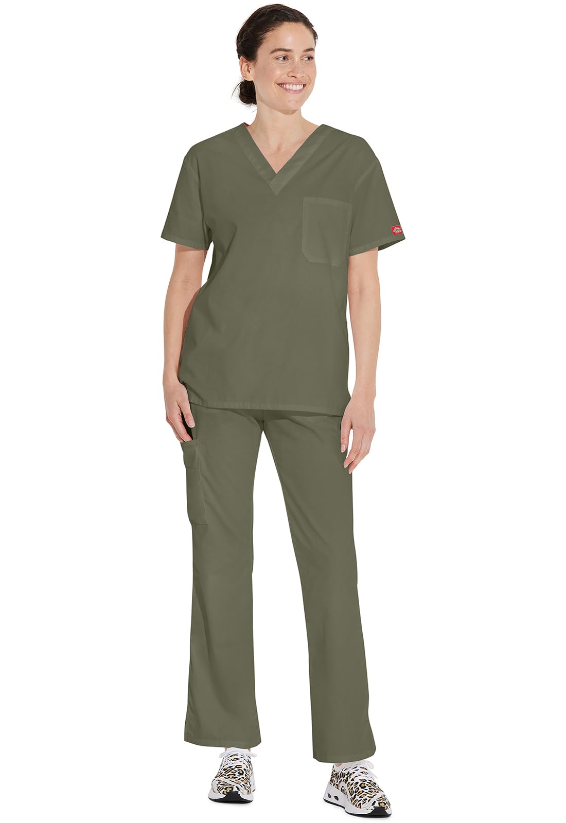 Dickies EDS Signature 83706 Damen-Oberteil, mit V-Ausschnitt