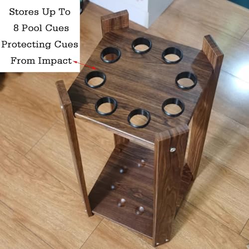 Support de rangement pour queues de billard en bois de gymnase - 5
