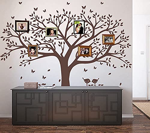 Autocollant mural arbre généalogique, l'histoire de votre famille au salon
