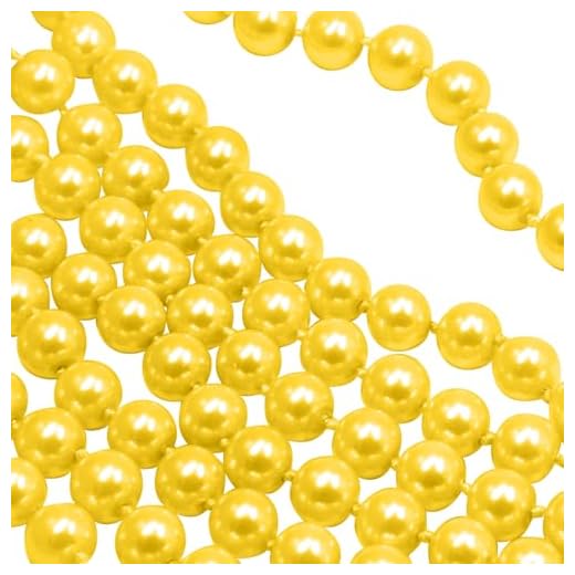 Pearls String for Crafting, 10MM Beads Garland, 14 Yards Christmas Garland Faux Pearl Beads String Roll Bulk for DIY Craft, Wedding, Party, Christmas Tree Decoration(Gold)