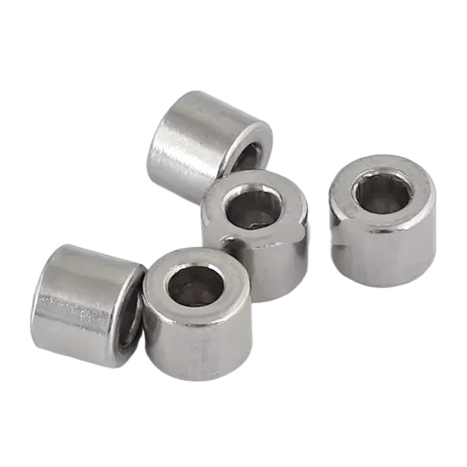 Roulements rigides à billes Lot de 5 à 10 douilles creuses en acier inoxydable, diamètre intérieur 4 mm, diamètre extérieur 6/7/8/9 mm, résistantes à l'usure(4x7x6mm(10Pcs))
