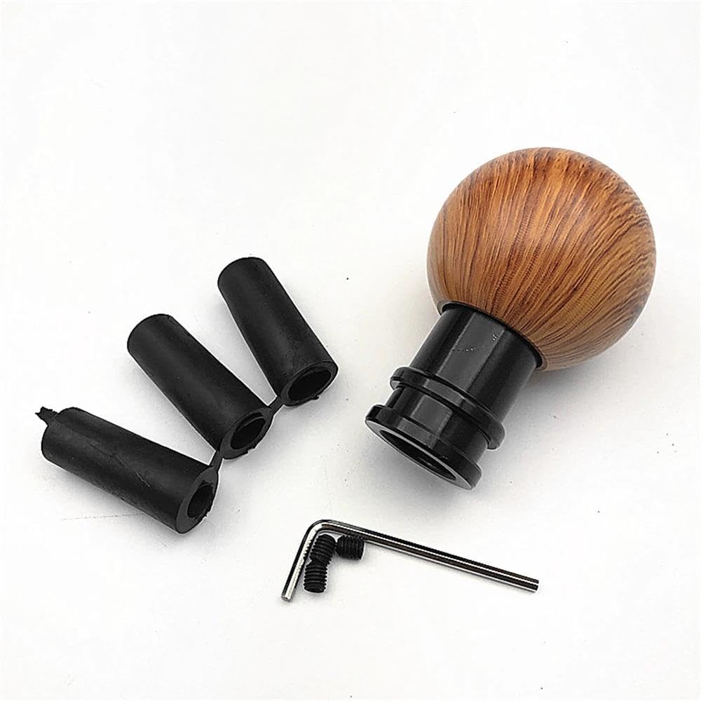 HYASDBWE Universal Mahogany Car Manual Transmission Gear Shift Knob Gear Stick Shifter Lever Knob for Toyota for Nissan Gear Shifter Parts(Yellow)