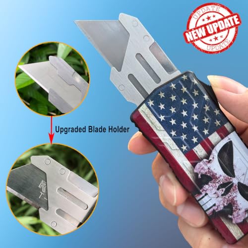 Image of Caressolove Automatic Box Cutter, Retractable Utility Knife