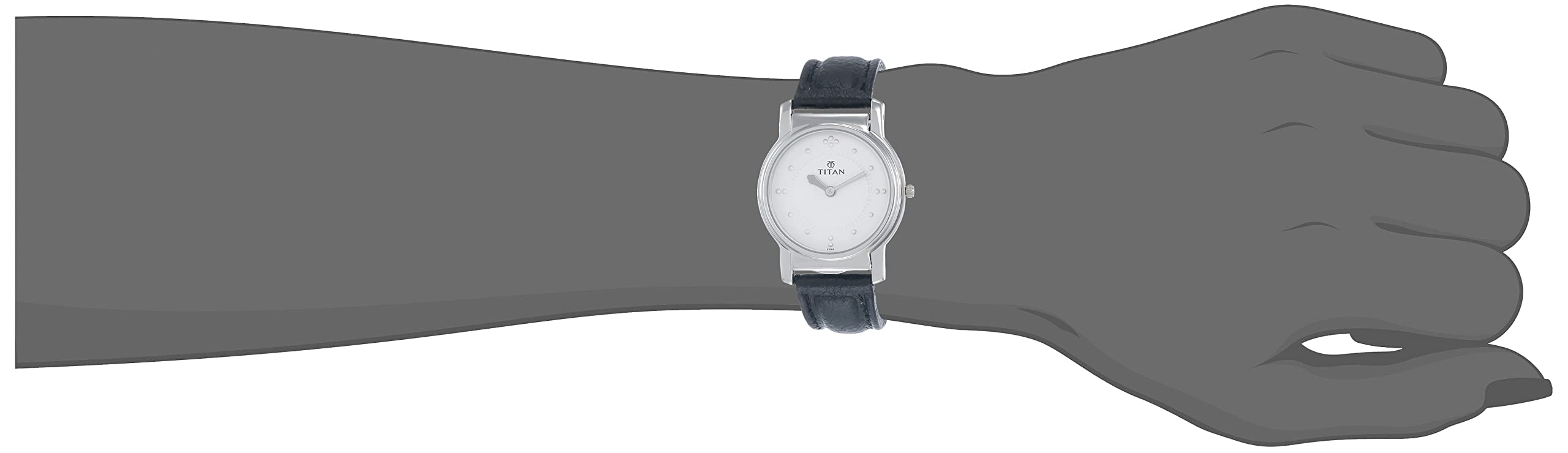 TitanTitan Brail Analog White Dial Men's Watch NB1855SL01  NB1855SL01/NP1855SL01