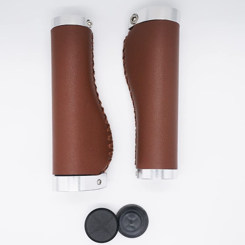 Poignée De Velo BBxunsless Poignées De Guidon De Vélo - 130 X 22,2 Mm - Antidérapantes - En Cuir Microfibre PVC Poignée Vélo