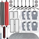 Bluearks 29 Pack Accessories Kit,Compatible with Roborock S8 MaxV Ultra Robot Vacuum,1 Mop Clean Brush,2 Roller Brush,4 Small Mop,4 Mop Pads,4 Hepa Filters,6 Side Brushes,6 Vacuum Bags,S8 Max Parts