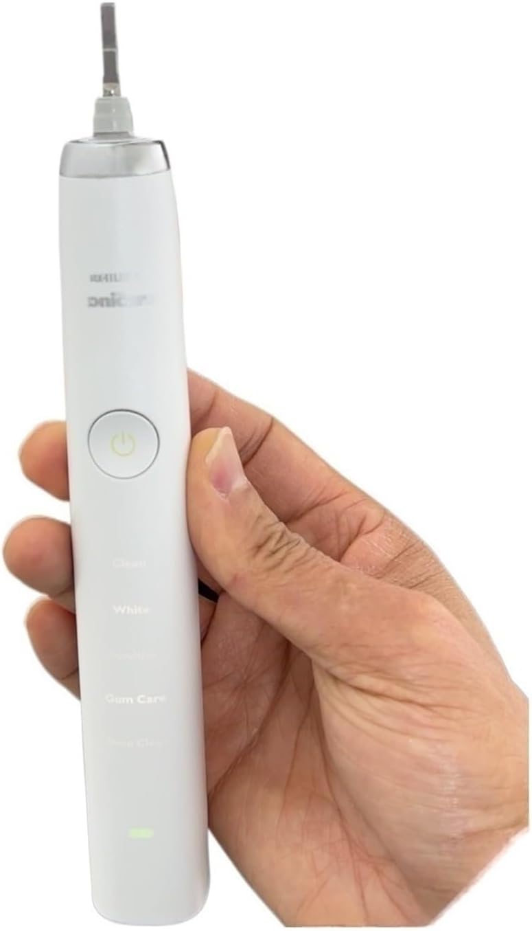 Original Electric Toothbrush Handle Compatible with Philips HX9340 HX9350 HX9360 HX9370 HX939W/B/L/P, 4th Upgraded Generation Handle Spare Parts(White,HX9360)