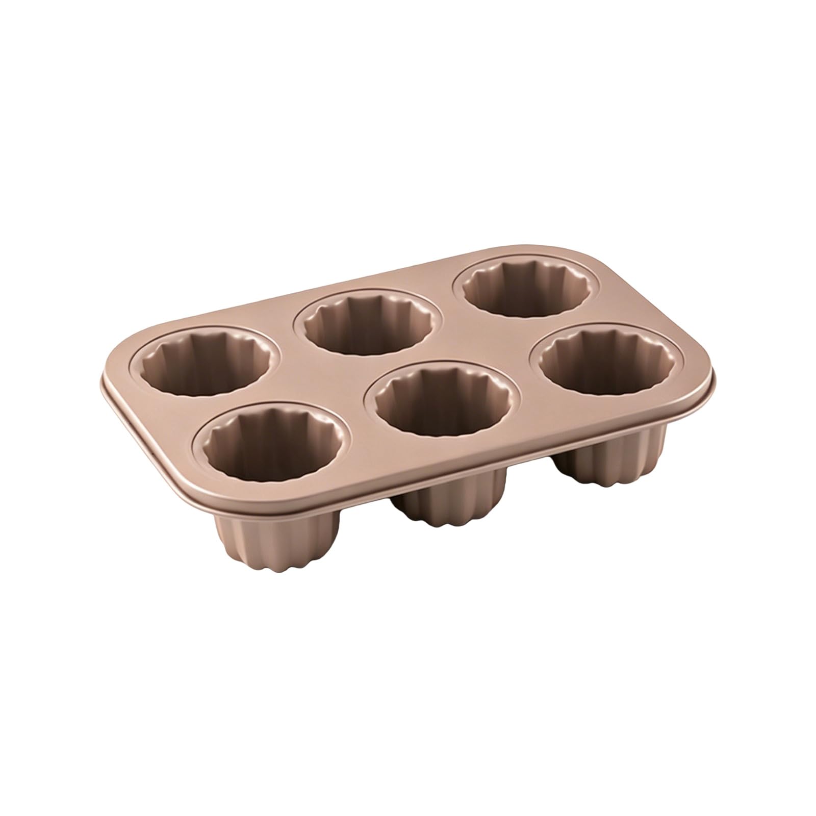 Qusinfc Chefs Cannele Mold Home Baking Equipment French Dough Baking Pan Multipurpose Cake Cast for Home Use Equipment