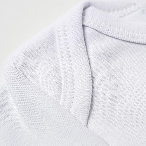 Body Manga Longa Comprida Bebê Menina Menino Liso Unisex Infantil c11319 Cor:Branco;Tamanho:RN