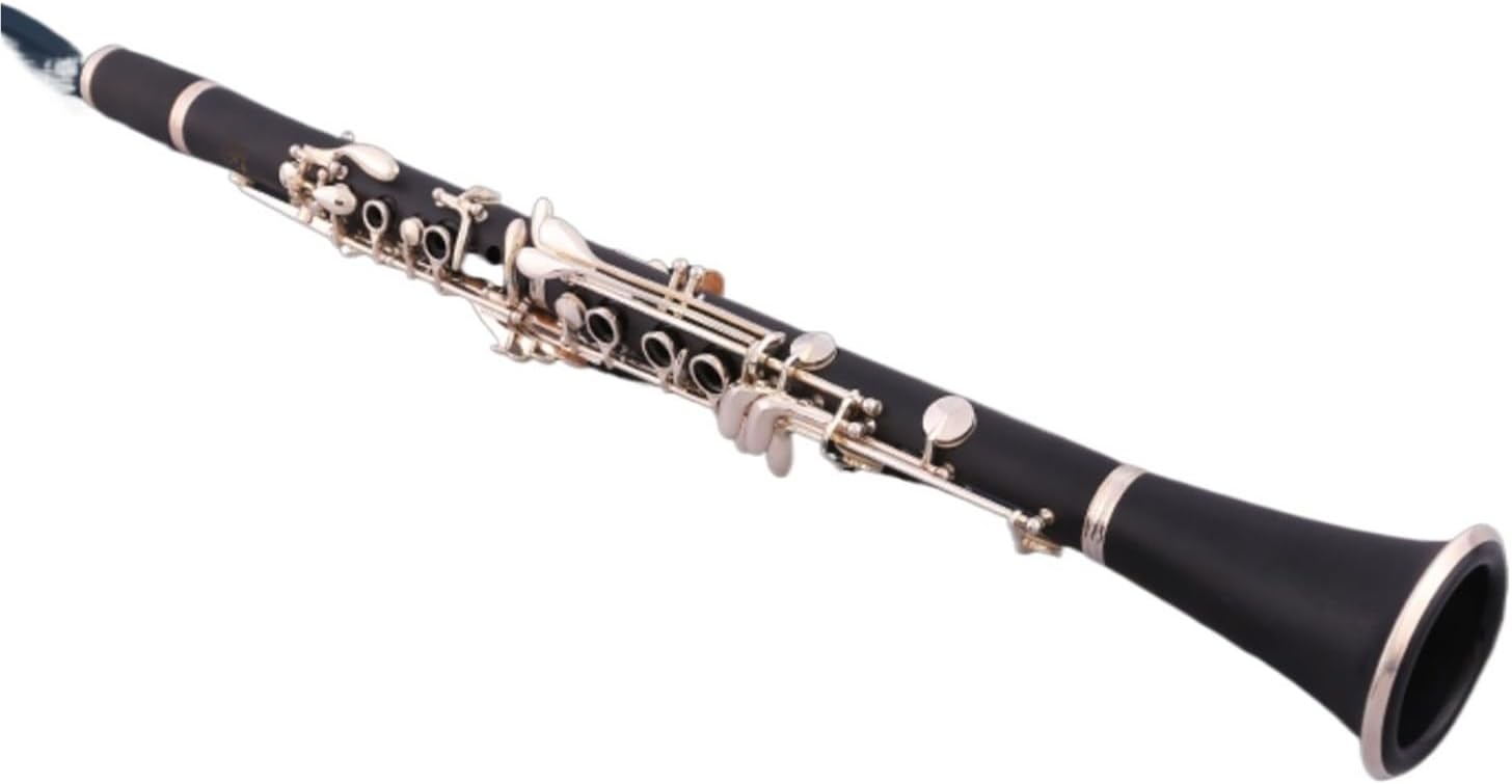 Clarinet In B Key Silver Plated Copper Nickel And Black Composite Wood(2)