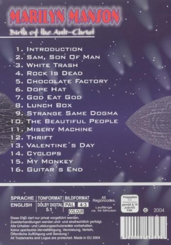 Marilyn Manson Birth of the Anti-Christ DVD soluciona la falta de material raro de rock 2