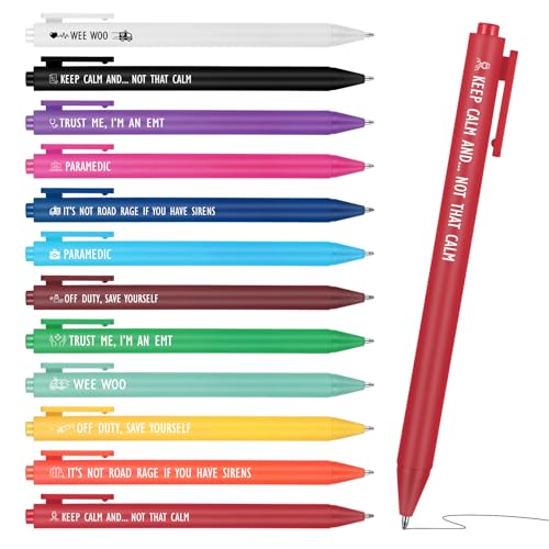 Yexiya 36 Pcs Paramedic Pens Gifts EMT and EMS Accessories for Nurse Doctor Emergency Medical Technician Day Pens Gifts for Women Medical Assistant Pharmacist