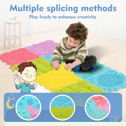 Orthopädische Sensorik Strukturmatten Bodenmatte Spielmatte Puzzlematte für taktile Wahrnehmung