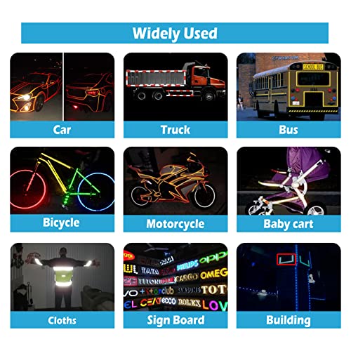 INDIAN STORE 24 Hergestellt mit 610CReflektorband Reflektorfolie reflektierendes Klebeband Sicherheitswarnband Wasserdicht Reflexfolie (Silver, 5mm x 10meter)