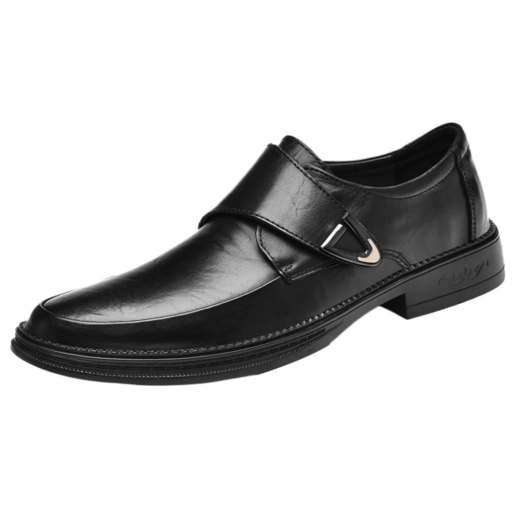 Mens Dress Shoes Formal Business Casual Comfort Dress Shoes for Men Slip on Pointed Toe Shiny Patent Leather