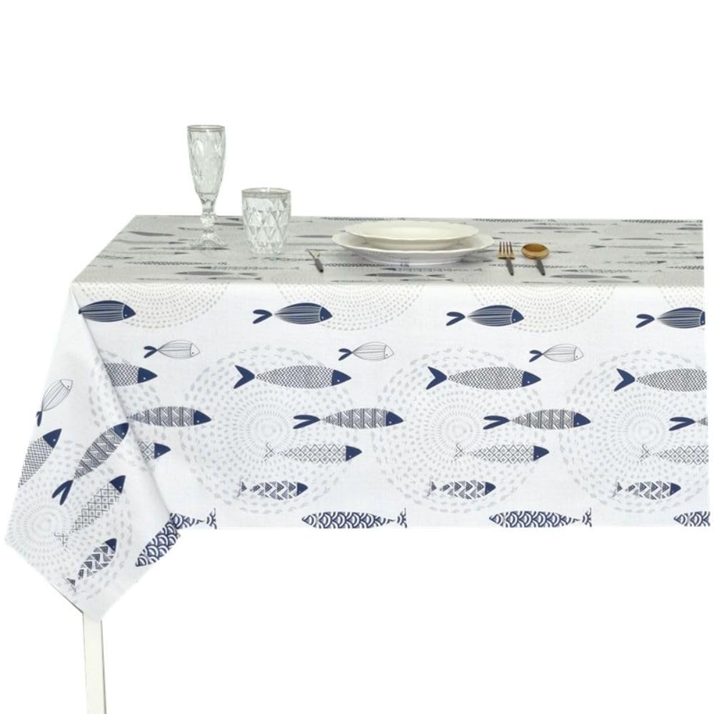 BESCH Mantel PVC Rectangular Impermeable Lavable y Fácil de Limpiar Certificado Oeko-Tex® Standard 100 - Mantel Hule Antimanchas para Mesas Tamaño 100x140cm — view 6