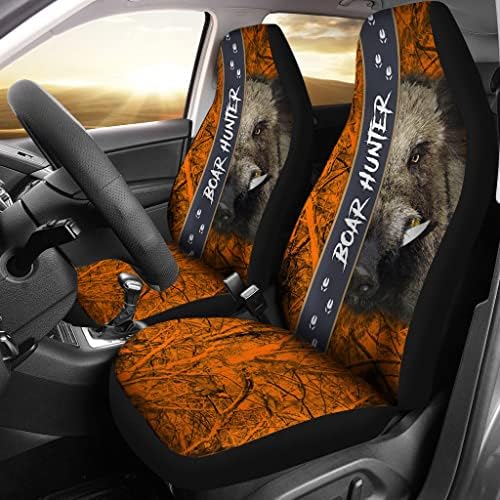 456 Seat Covers Set Motif De Camouflage De Chasse Au Cerf Siège De Voiture Housse De Siège Confort Siège De Housse De Voiture Pour Auto, Suvs, Trucks, 52X138Cm