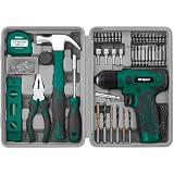 Hi-Spec Caja de Herramientas Completa con Atornillador Eléctrico 8V, Verde
