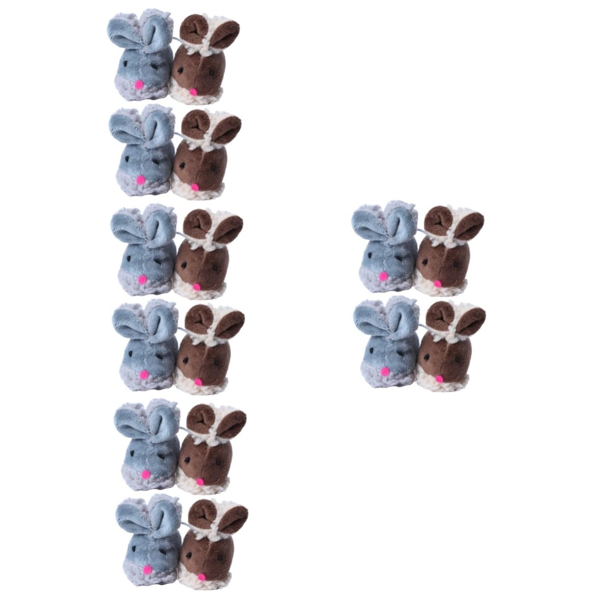 minkissy 16piezas Juguete para Gatos Forma De Ratón para Estimulación y Entretenimiento De y para Gatos De Interior