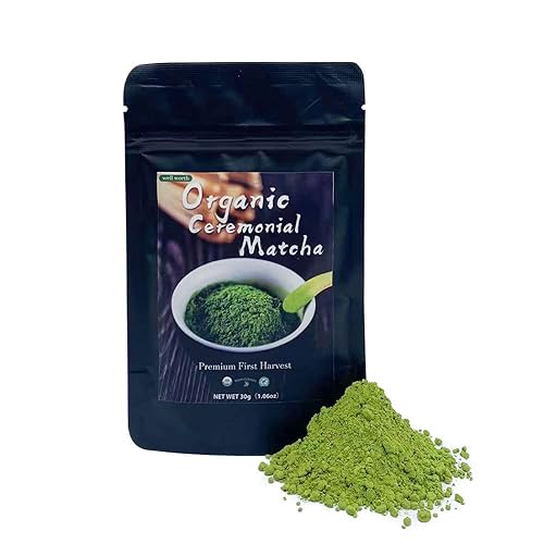 Matcha matcha de primera cosecha orgánica de grado ceremonial premium 1.06 onzas