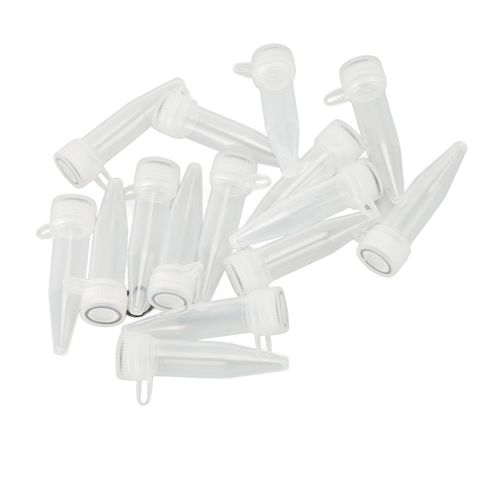 Provette per Microcentrifuga, Confezione da 500, Provette per Centrifuga Sicure da 1,5 Ml, Polipropilene a Prova di Perdite per Forniture di Laboratorio (Fondo appuntito)