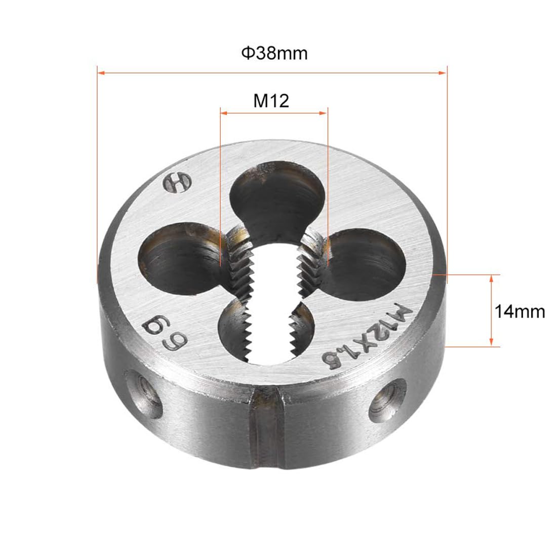TA-VIGOR 1pc M12 x 1.5 Metric Adjustable Threading Die - Image 2