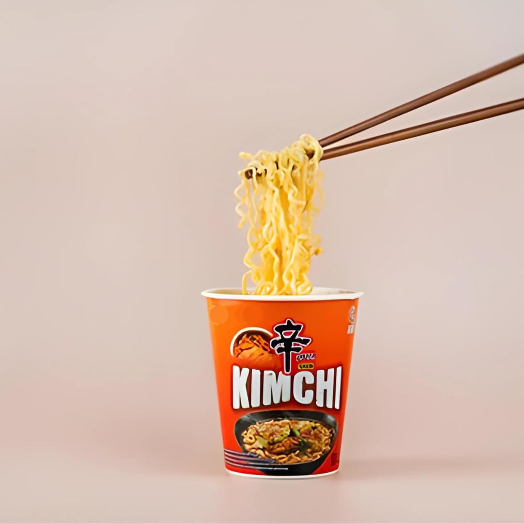 YIJIA | Pack 12 X 75g Ramen Coreano Cup Noodles | Kimchi | Nong shim