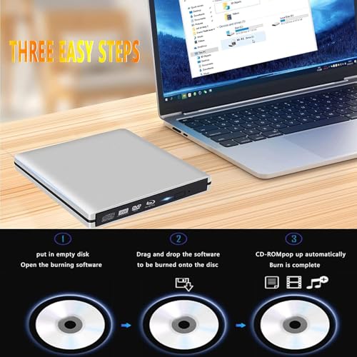 Unidad externa Blu-ray DVD con USB 3.0 y Type-C miniatura 5