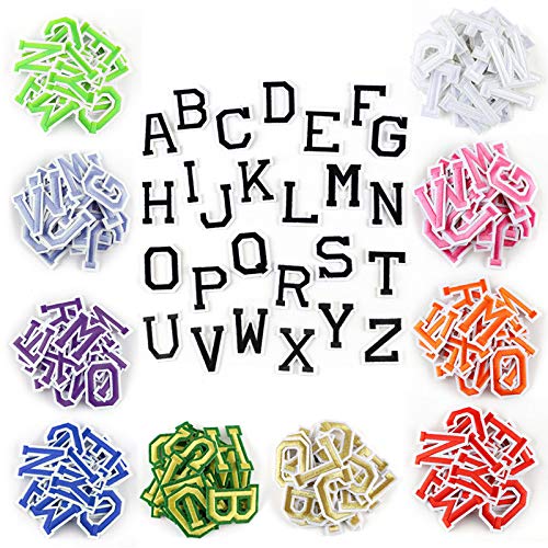 Lot De 26 Lettres De L'alphabet A à Z - Thermocollant - Pour Chapeaux, Chemises, Jeans - Bleu Clair