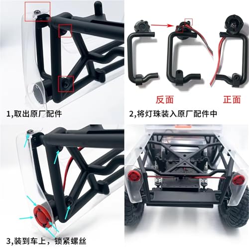 Evita choques con luces para coche RC Vanquish VS4-10 Phoenix 6