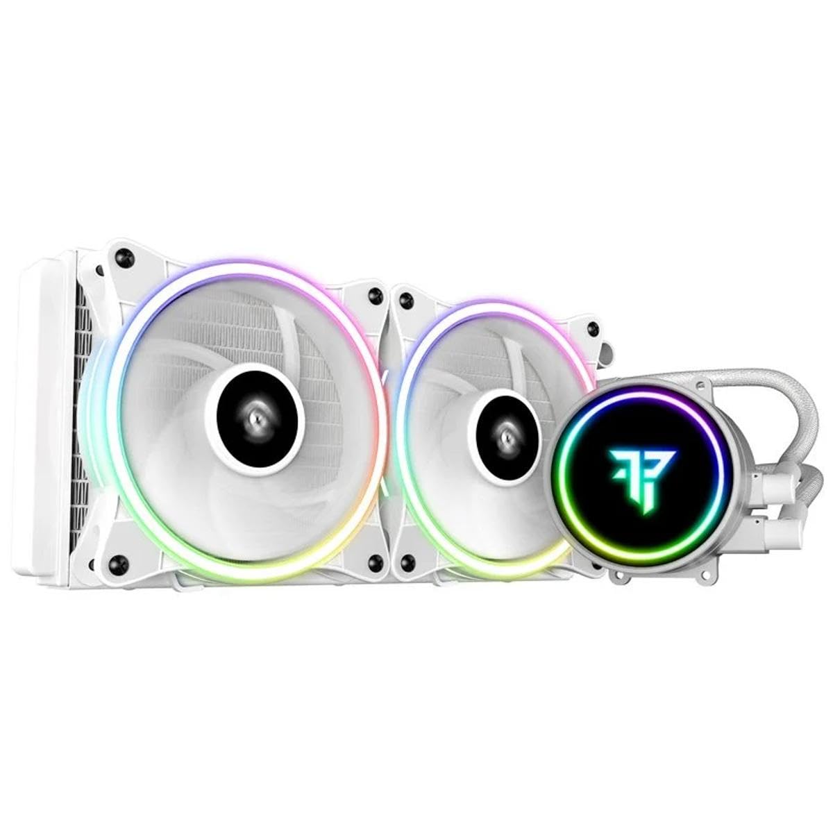 Tempest Liquid Cooler 240 RGB, Refrigeración Líquida PC, Intel y AMD, AIO 240mm, 2 Ventiladores 120mm, Bomba 2000RPM, Color Blanco