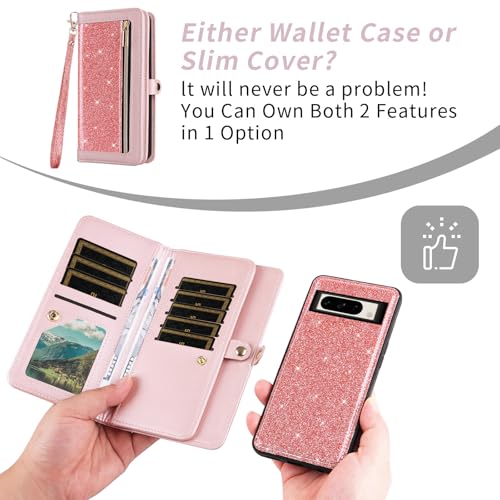 Coque Google Pixel 8 Pro portefeuille zip résoud le manque de place - 5